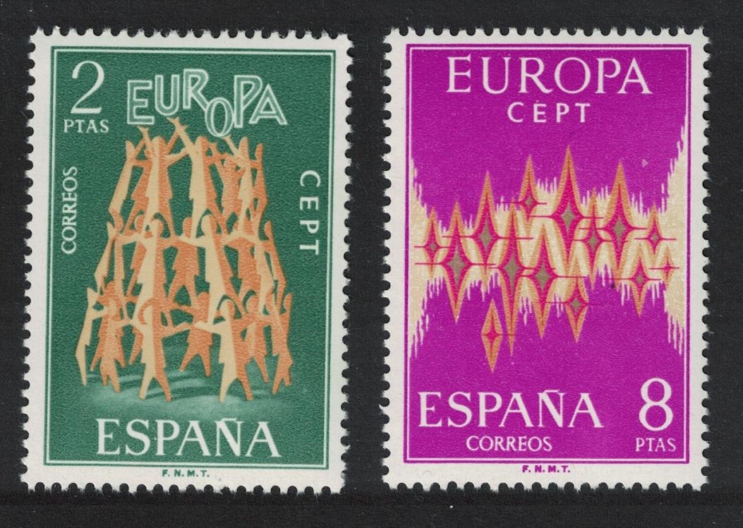 SALE Spain Stars Europa 2v 1972 MNH SG#2148-2149 - Afbeelding 1 van 1