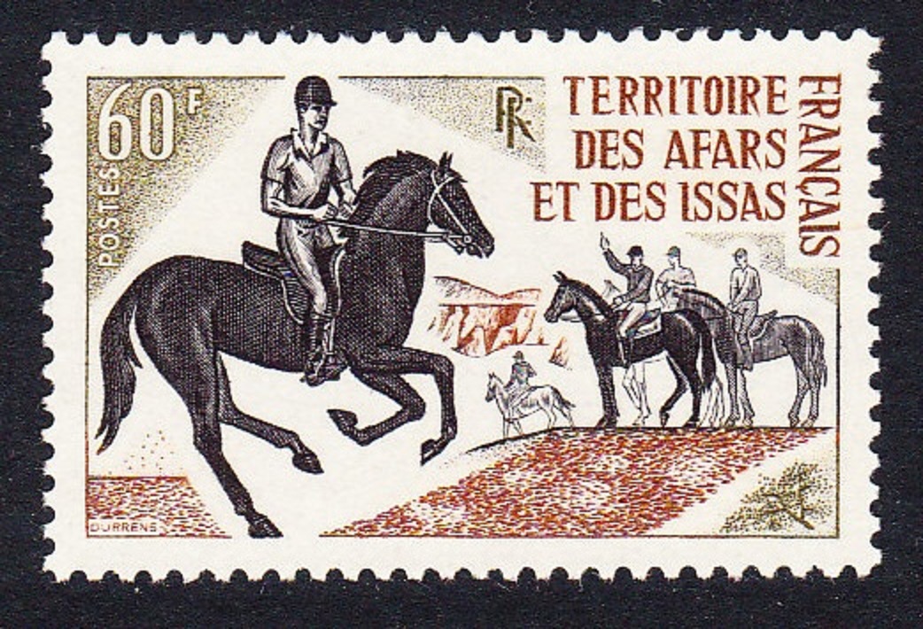 Afar and Issa Pony-trekking Horses 60f 1970 MNH SG#553 MI#48 Sc#347