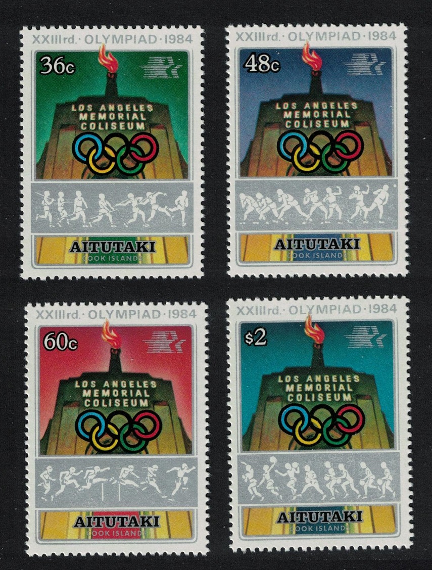 Aitutaki Olympic Games Los Angeles 4v 1984 MNH SG#495-498