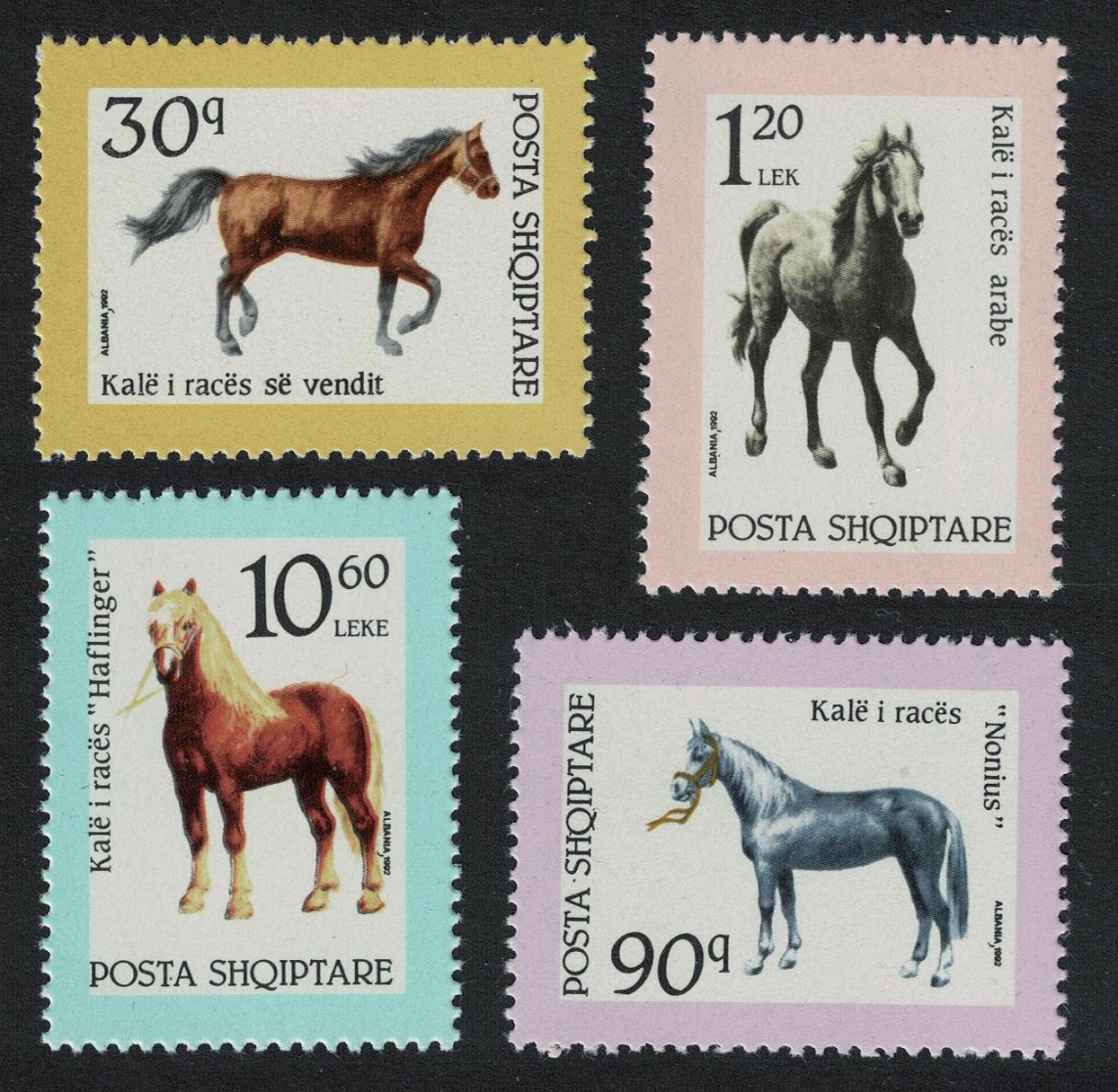 Albania Horses 4v 1992 MNH SG#2531-2534