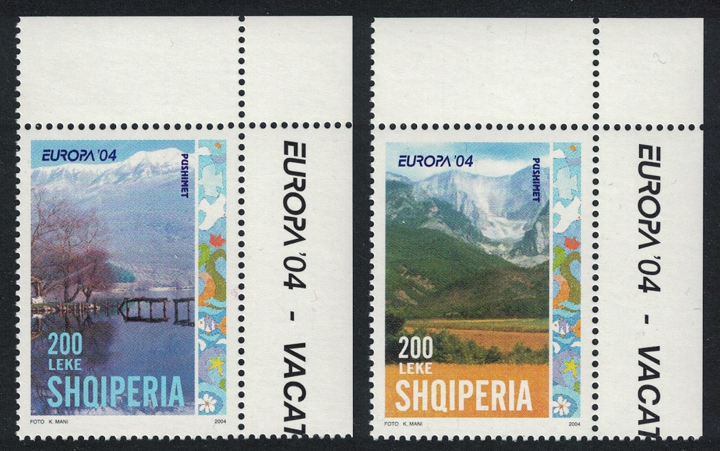 Albania Europa CEPT Holidays 2v Corners 2004 MNH SG#2992-2993 MI#2966-2967 KB