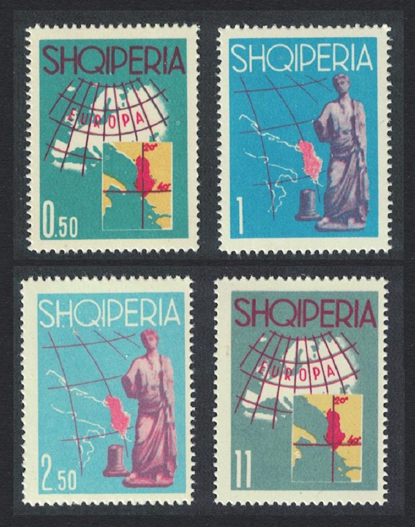 Albania Aphrodite Statue Tourist Publicity 4v 1962 MNH SG#716-719 MI#683-686 Sc#629-633