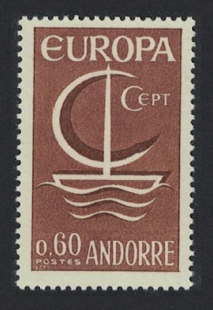 Andorra French Europa CEPT Symbolic Ship 1966 MNH SG#F198