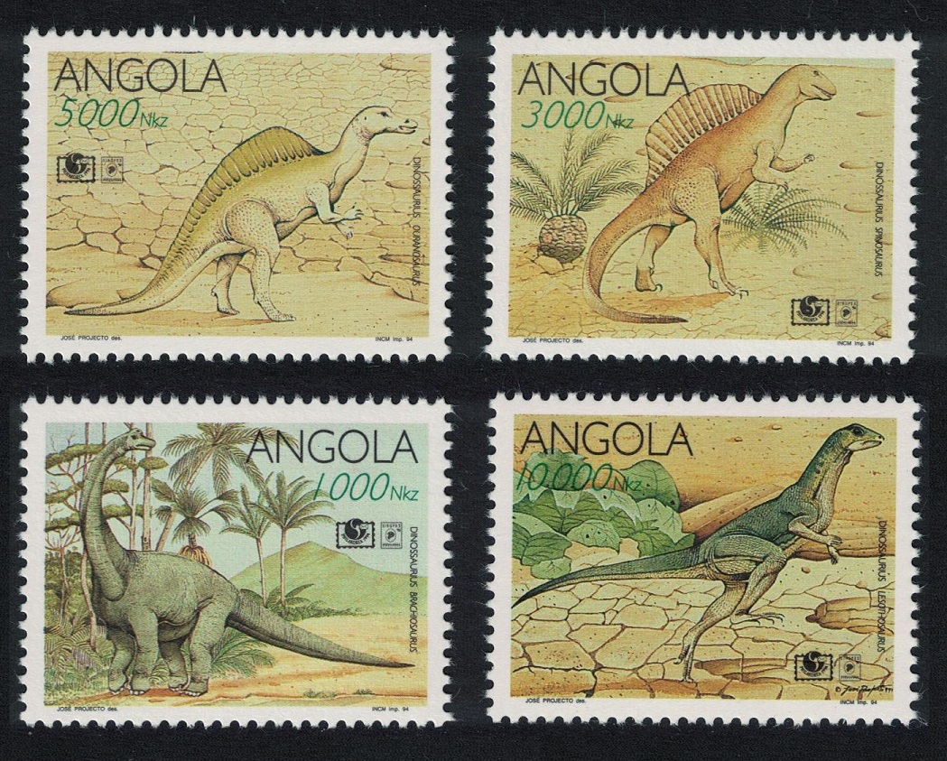 Angola Dinosaurs 4v 1994 MNH SG#1061-1064 MI#964-967