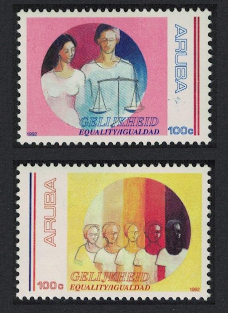 Aruba Equality 2v 1992 MNH SG#110-111