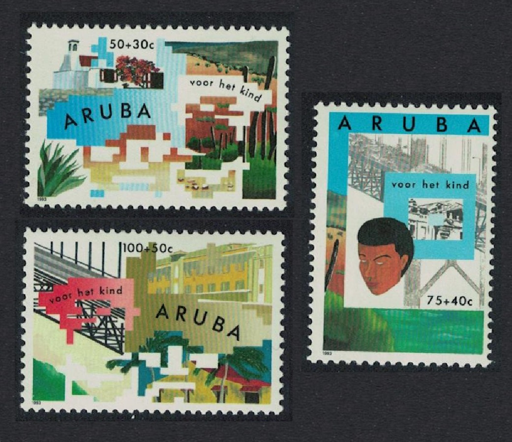 Aruba Cacti Bridges Child Welfare 3v 1993 MNH SG#135-137