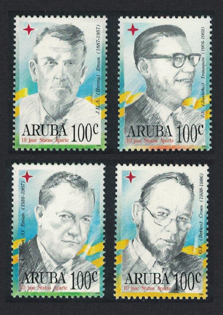 Aruba Politicians Internal Autonomy 4v 1996 MNH SG#175-178