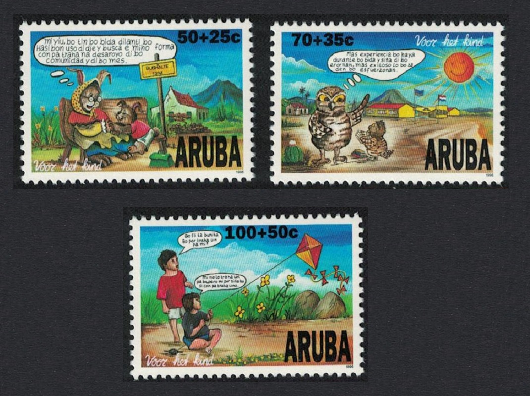 Aruba Child Welfare Comic Strips 3v 1996 MNH SG#189-191