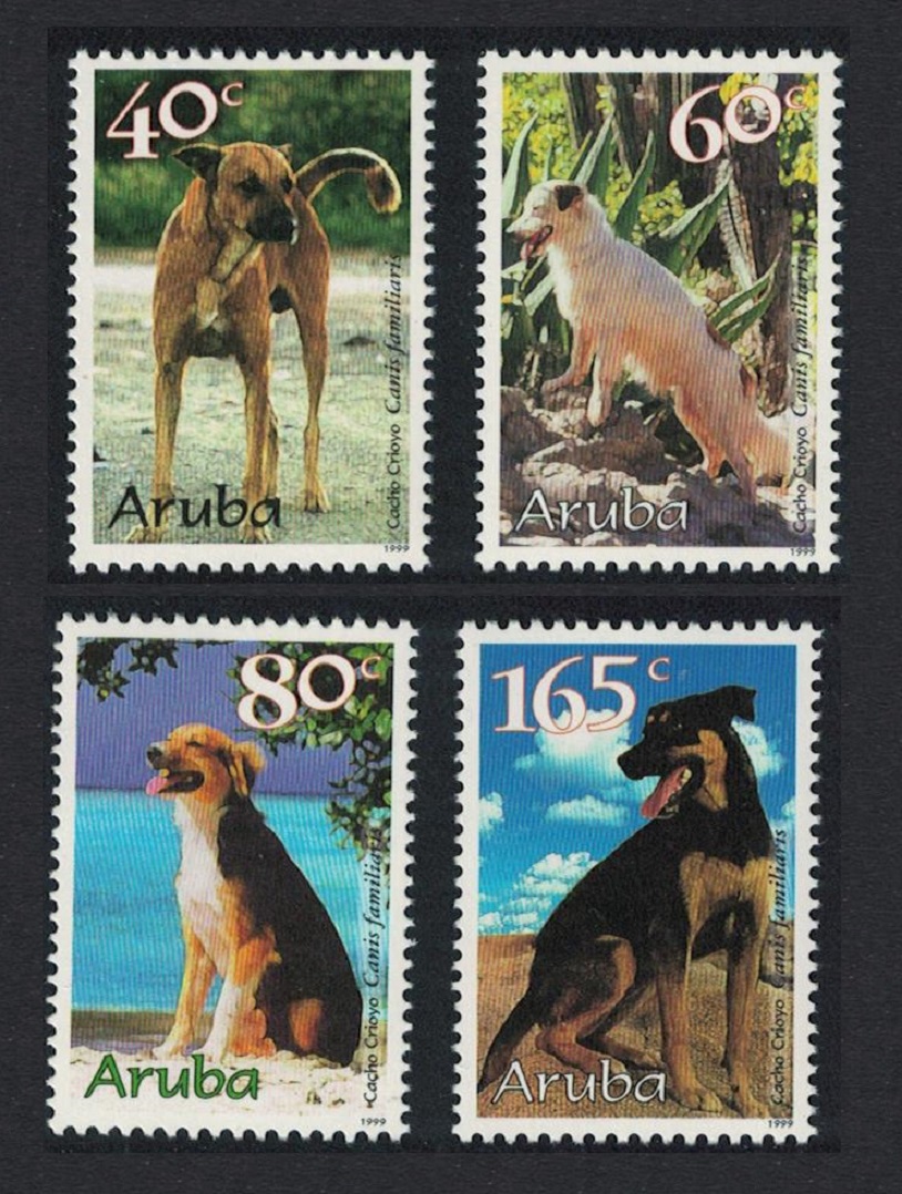 Aruba Creole Dogs &#39;Canis familiaris&#39; 4v 1999 MNH SG#240-243