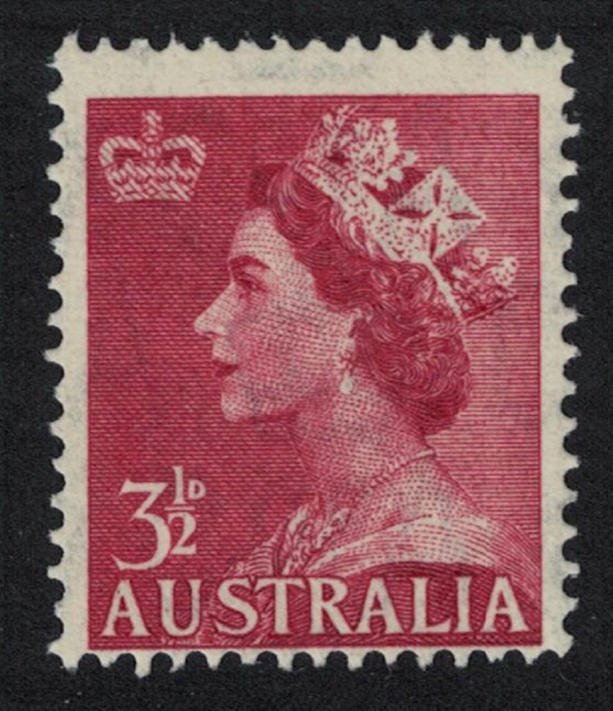 Australia Queen Elizabeth II 3d No Watermark 1956 MNH SG#262a