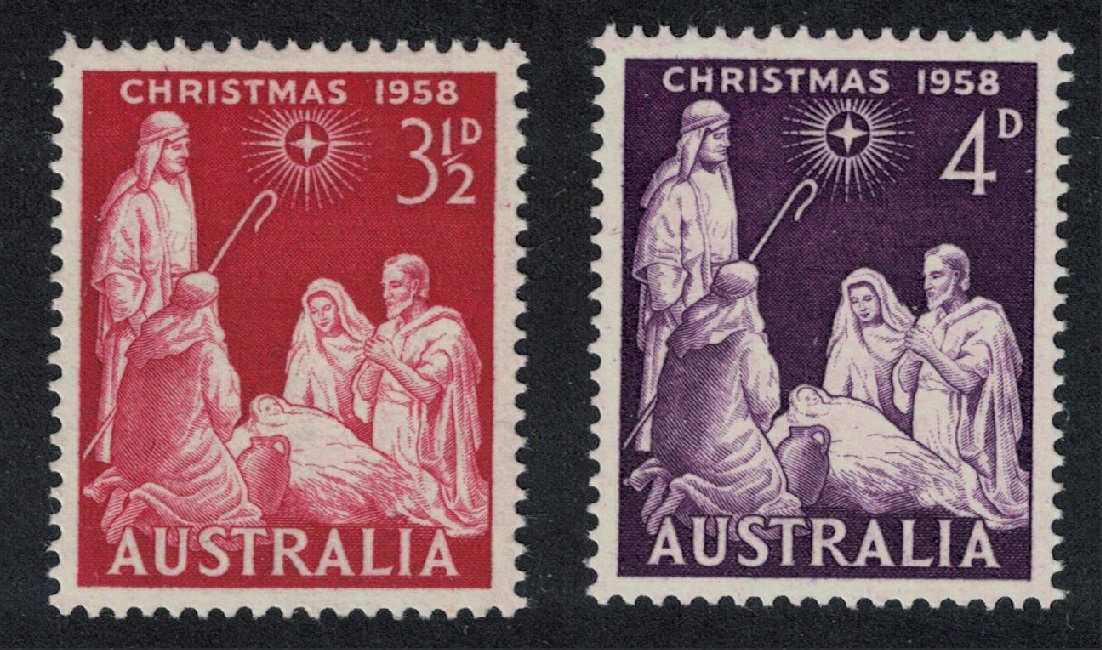 Australia Christmas 2v 1958 MNH SG#306-307