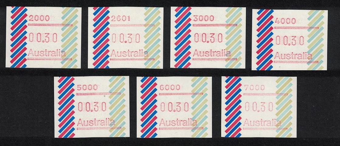 Australia Machine Labels issue 1 1987 MNH MI#1