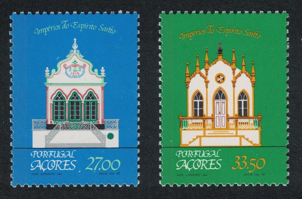 Azores Churches Chapels Regional Architecture 2v 1982 MNH SG#447-448