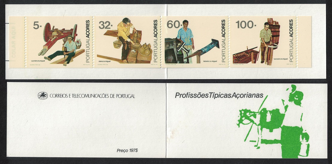 Azores Traditional Occupations Booklet 1990 MNH SG#506=15 MI#MH9