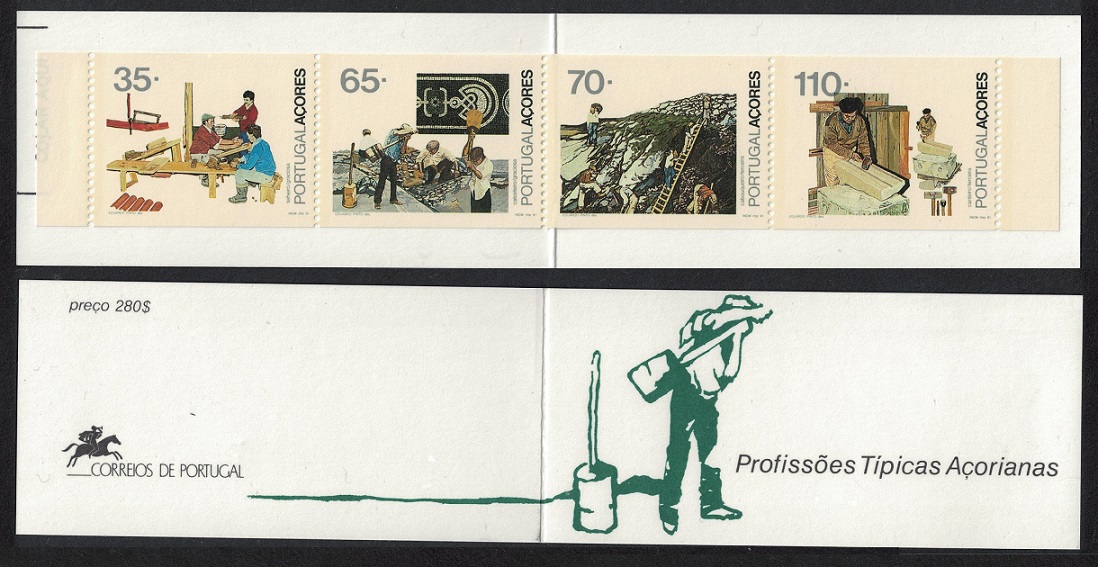 Azores Traditional Occupations Booklet 1991 MNH SG#509=16 MI#MH11