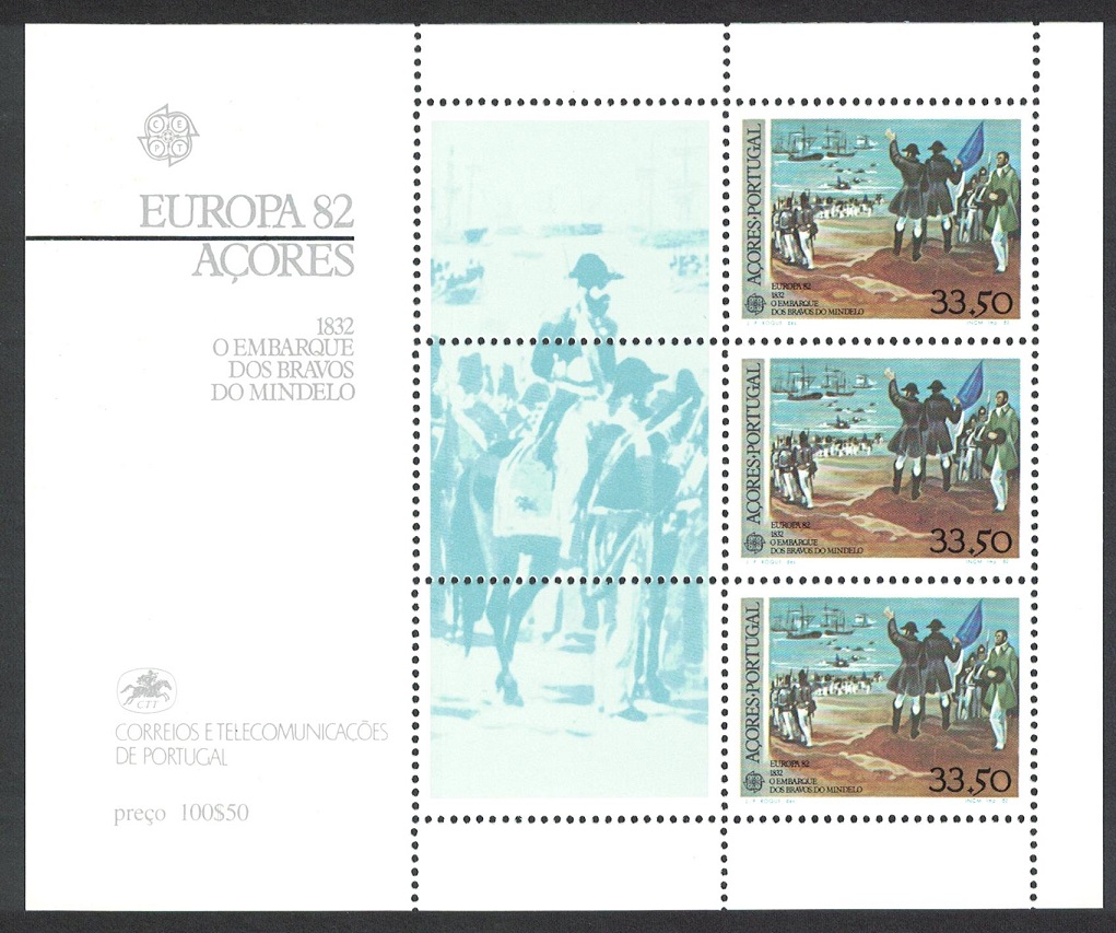 Azores Heroes of Mindelo Europa CEPT MS 1982 MNH SG#MS446 Sc#333a