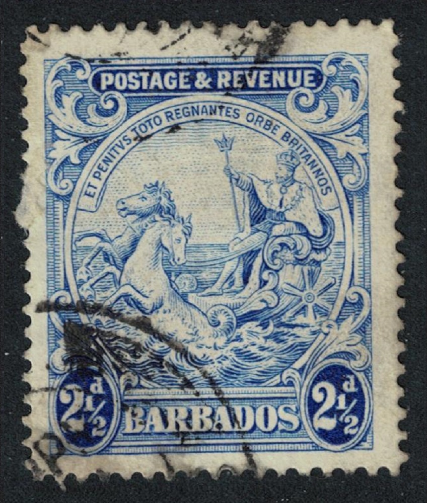 Barbados Inscr &#39;POSTAGE & REVENUE&#39; 2½d 1925 Canc SG#233