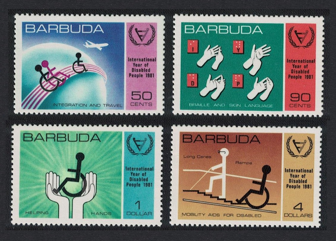 Barbuda International Year for Disabled people 4v 1981 MNH SG#576-579