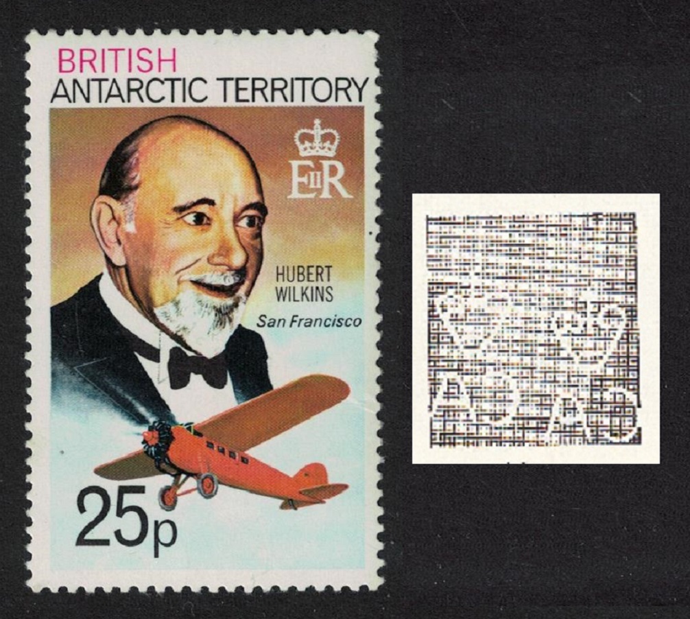 British Antarctic Territory 25p - Hubert Wilkins and Lockheed Vega &#39;San Francisco&#39; 1979 MNH SG#76