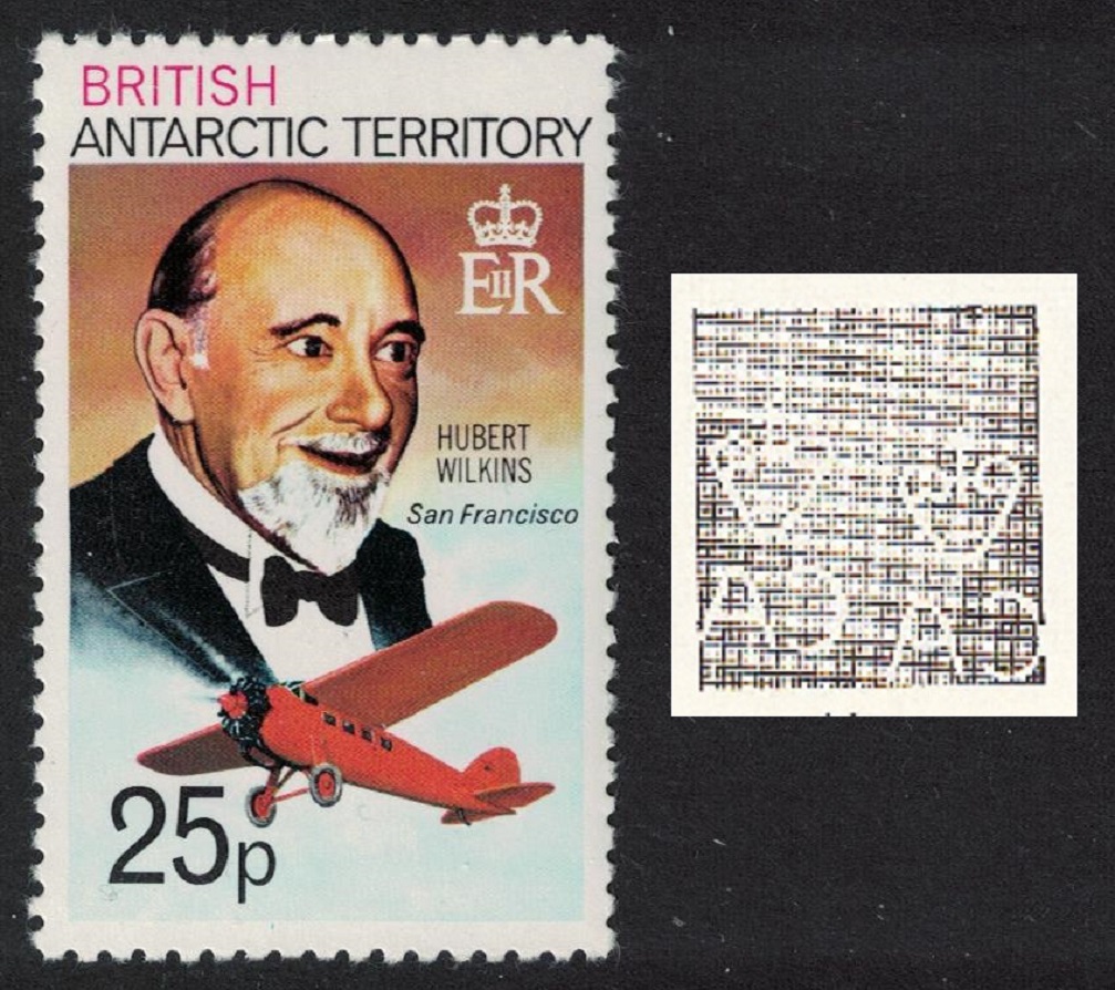 British Antarctic Territory 25p - Hubert Wilkins and Lockheed Vega &#39;San Francisco&#39; 1981 MNH SG#76a