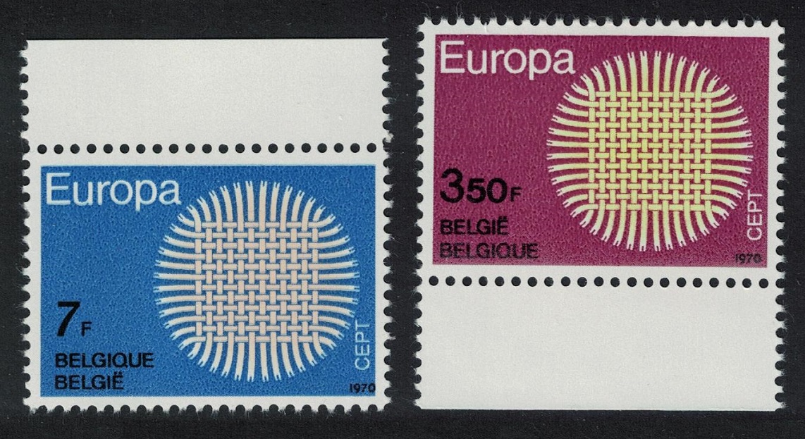 Belgium Europa 2v Margins 1970 MNH SG#2150-2151