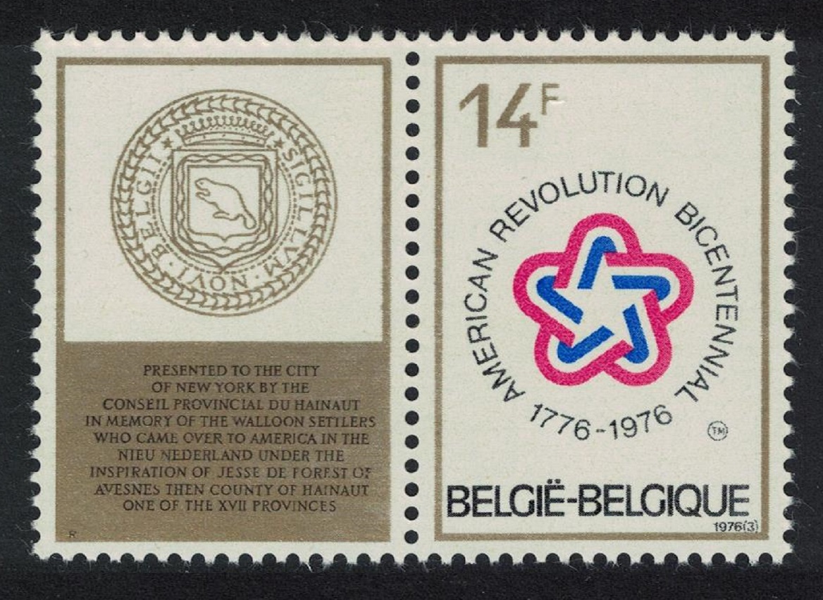 Belgium American Revolution 1976 MNH SG#2419