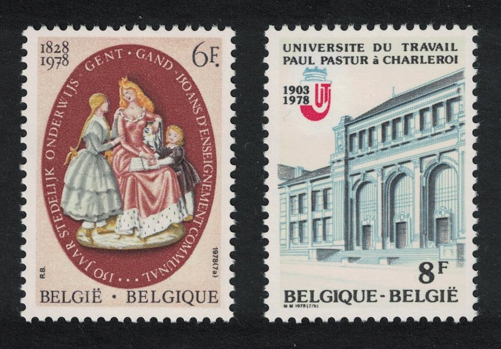 Belgium Teaching 2v 1978 MNH SG#2533-2534