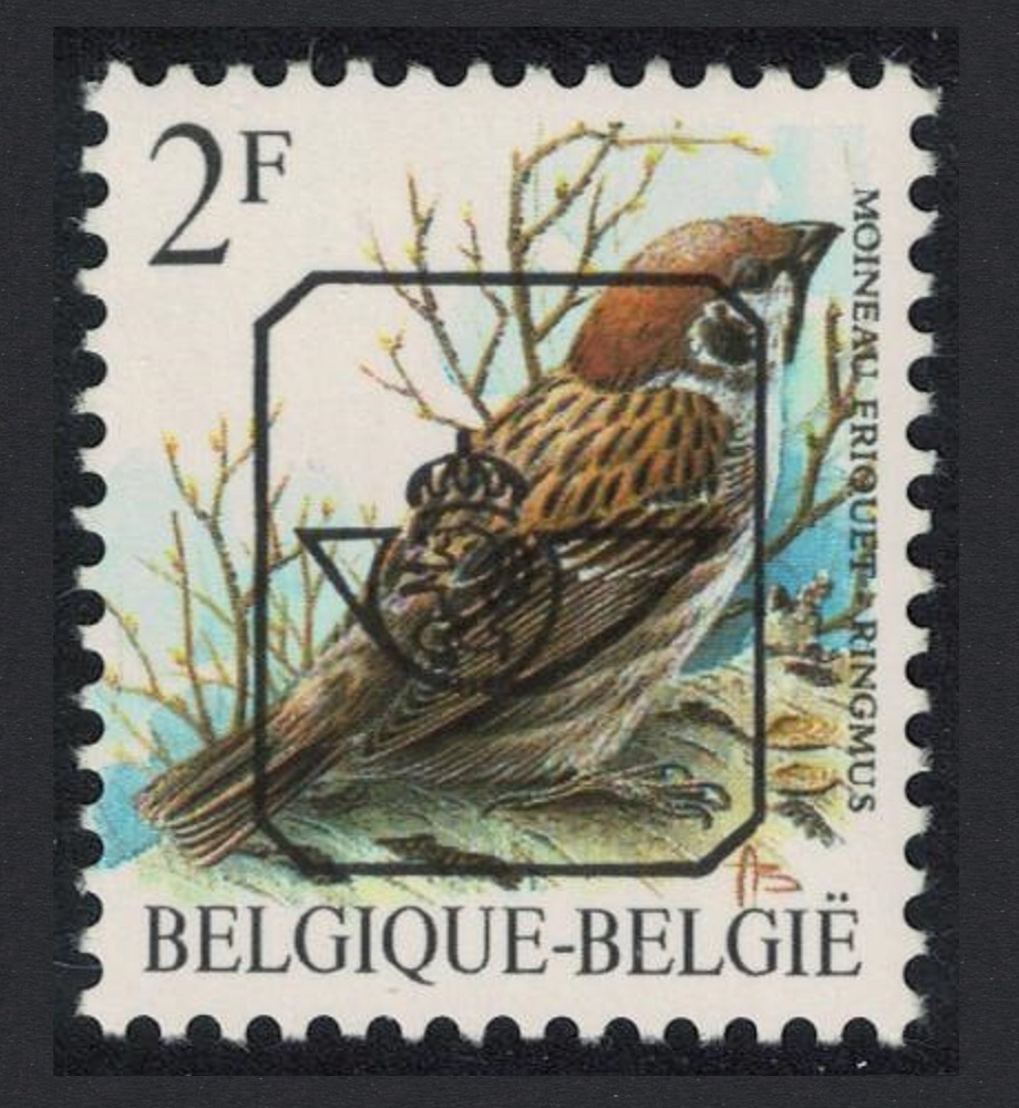 Belgium Eurasian Tree Sparrow Bird Buzin &#39;Moineau friquet 2f Precancel 1989 MNH SG#2846 MI#2399xV Sc#1218