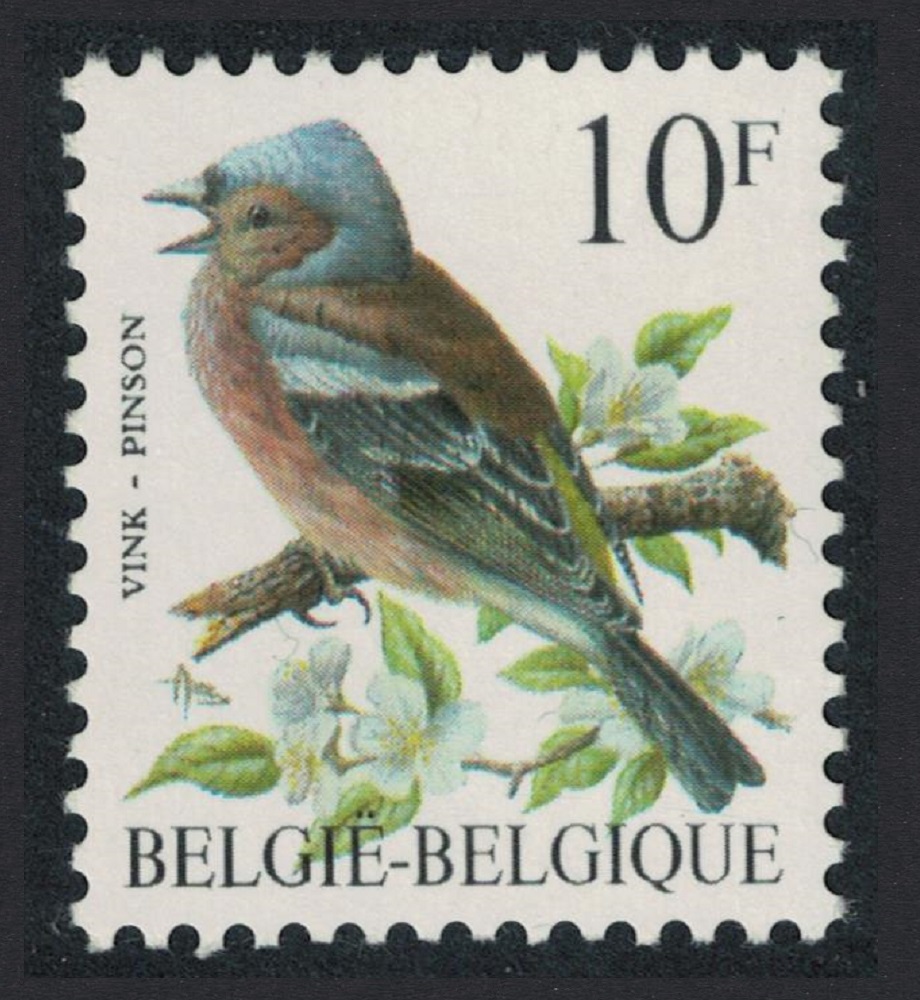 Belgium Chaffinch Bird Buzin &#39;Pinson&#39; 10f Normal paper 1990 MNH SG#2854 MI#2404x Sc#1230