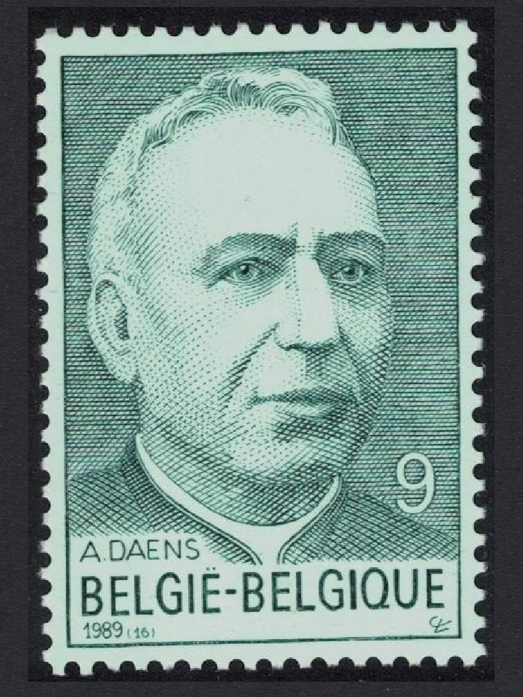 Belgium 150th Birth Anniversary of Fr Adolf Daens social reformer 1989 MNH SG#3007