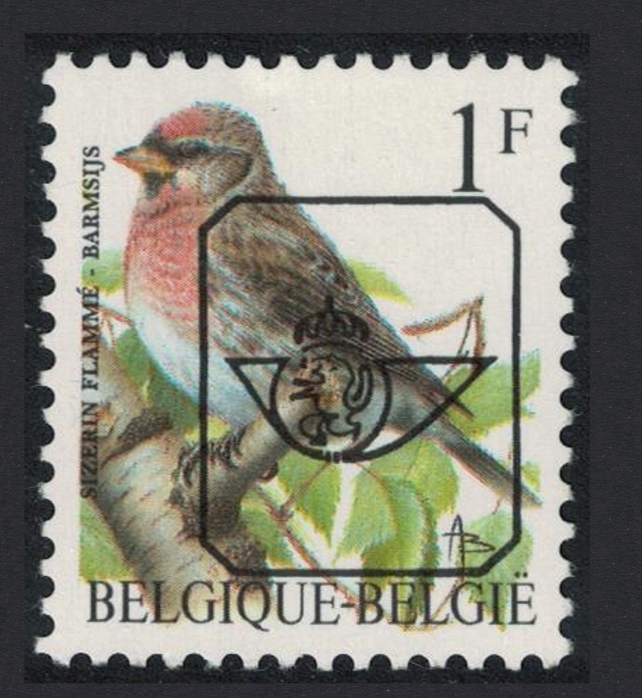 Belgium Redpoll Bird &#39;Sizerin Flamme&#39; 1Fr Precancel 1992 MNH SG#3074 MI#2509w Sc#1432