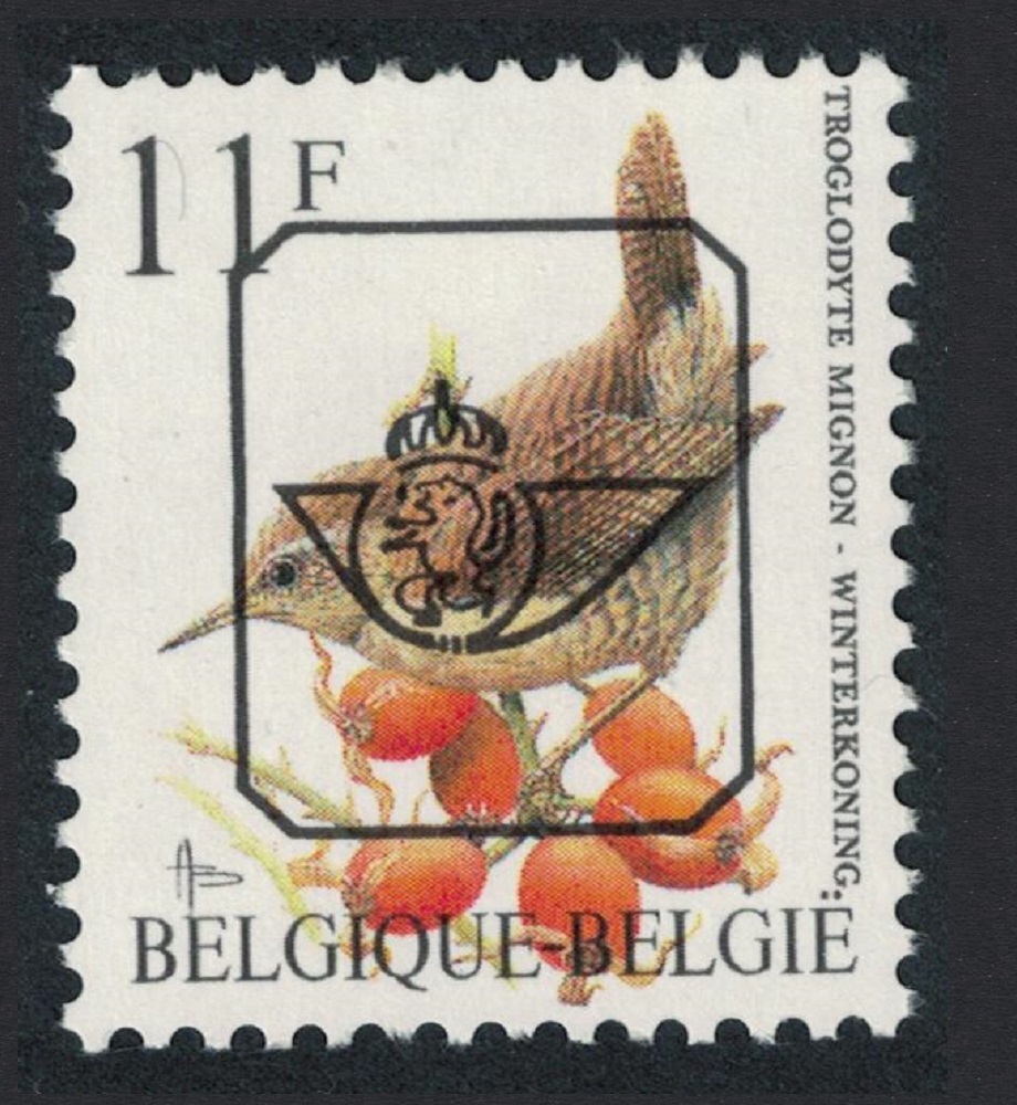 Belgium Winter Wren Bird Buzin &#39;Troglodyte Mignon&#39; 11f Precancel 1992 MNH SG#3086 MI#2502V Sc#1445