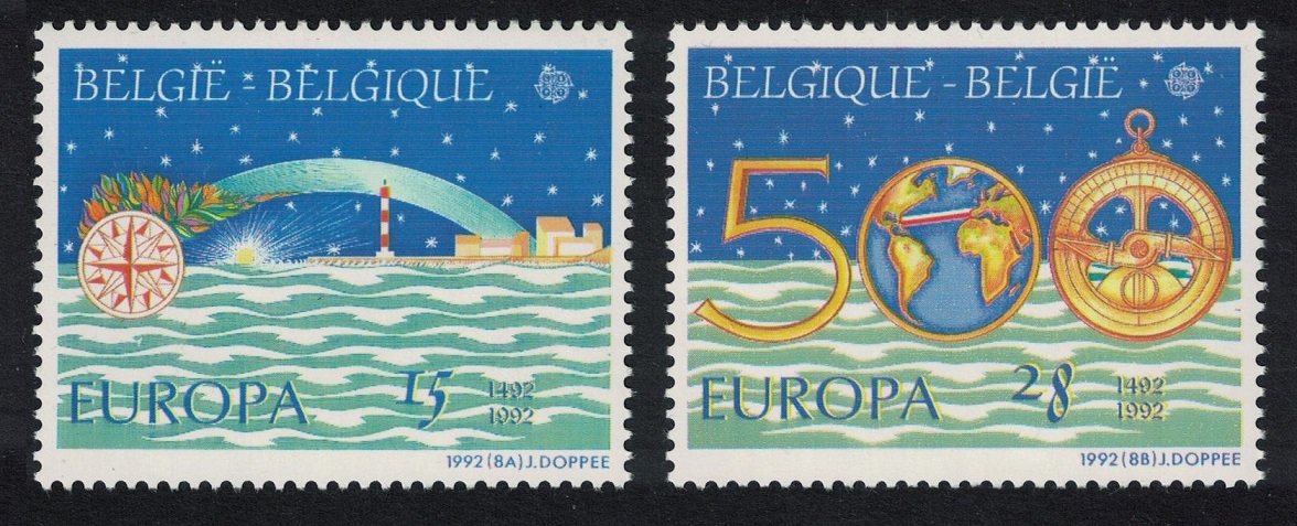 Belgium Europa 500th Anniversary of Discovery of America 2v 1992 MNH SG#3127-3128