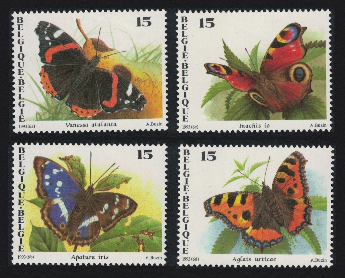 Belgium Butterflies 4v 1993 MNH SG#3166-3169