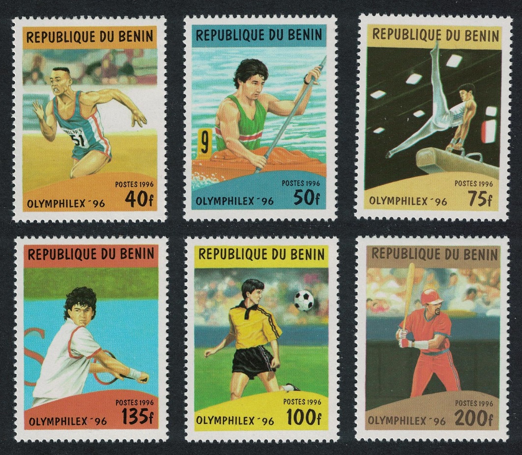 Benin Olymphilex &#39;96 Olympics and Sports Atlanta 6v 1996 MNH SG#1400-1405