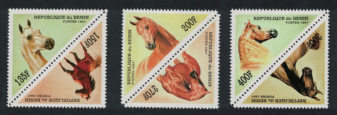 Benin Horses Triangles 6v 1997 MNH SG#1624-1629