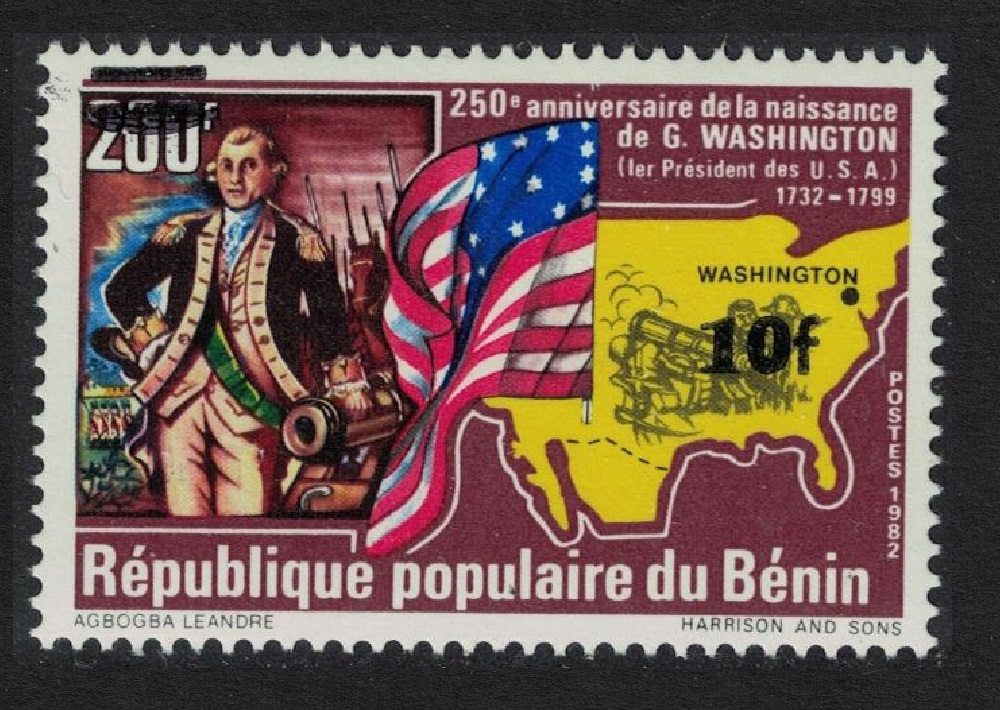 Benin George Washington Ovpt 1984 MNH SG#924 MI#359