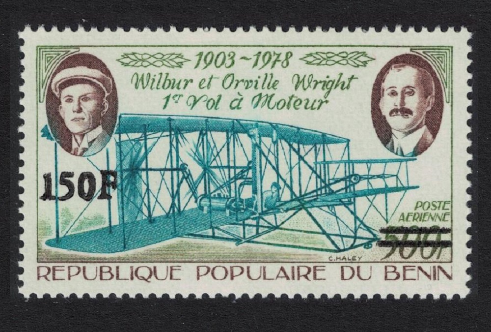 Benin Brothers Wright Aviation Ovpt 1994 MNH MI#666