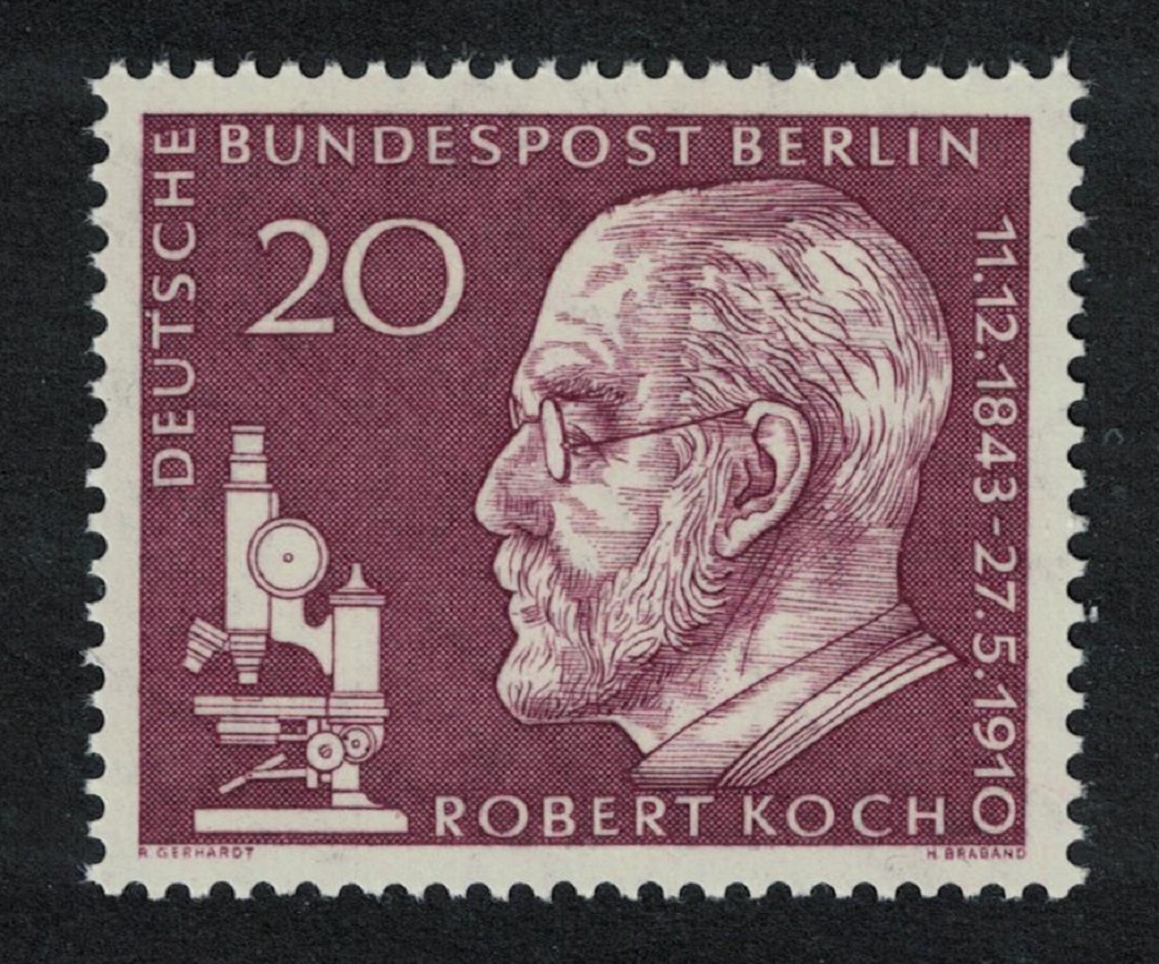 Berlin 50th Death Anniversary of Robert Koch bacteriologist 1960 MNH SG#B186