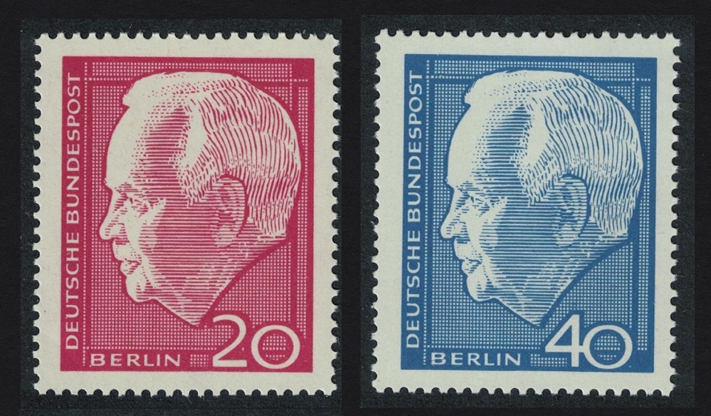 Berlin President Luebke 2v 1964 MNH SG#228-229