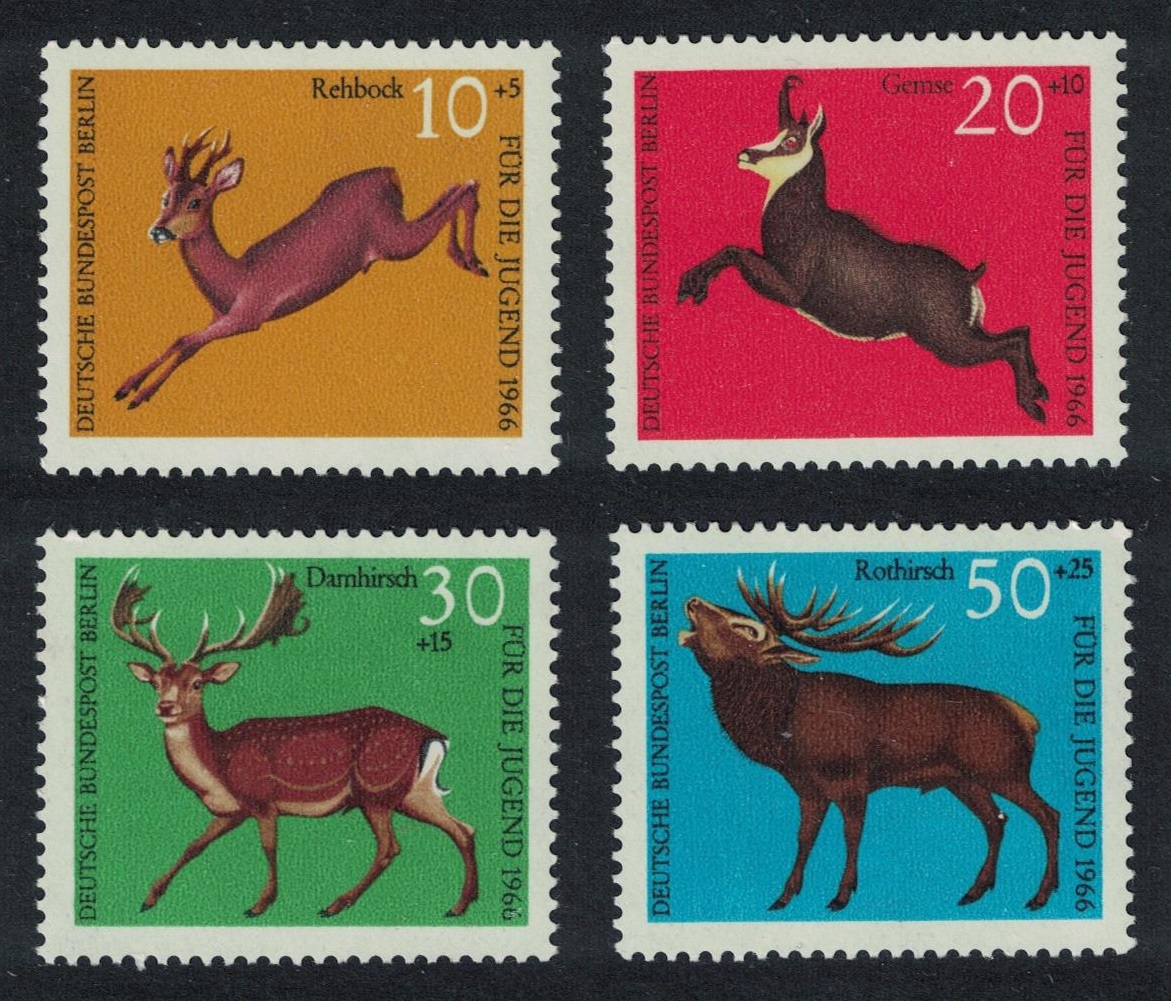 Berlin Deer 4v 1966 MNH SG#B285-B288 MI#291-294