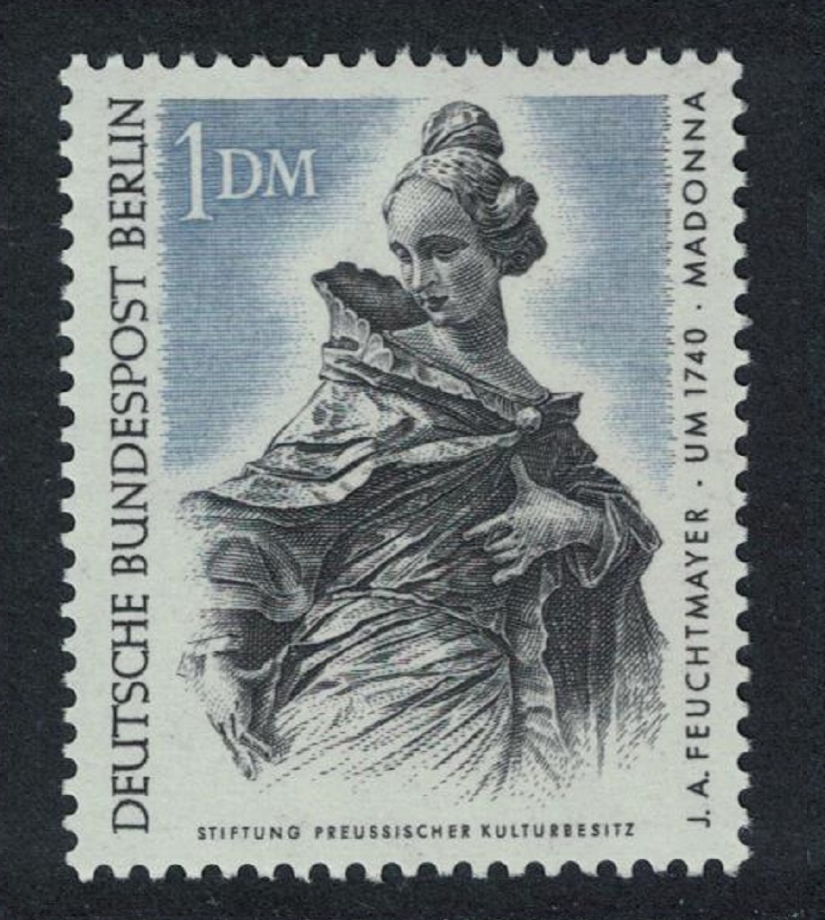 Berlin &#39;Madonna&#39; Carving by Feuchtmayer 1 Dm 1967 MNH SG#B301