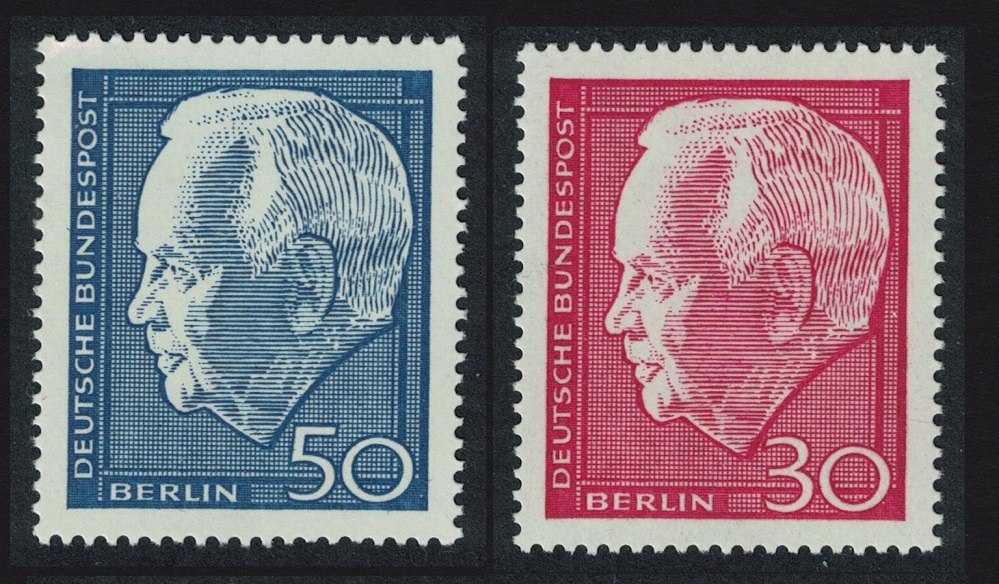 Berlin President Luebke 2v 1964 MNH SG#308-309