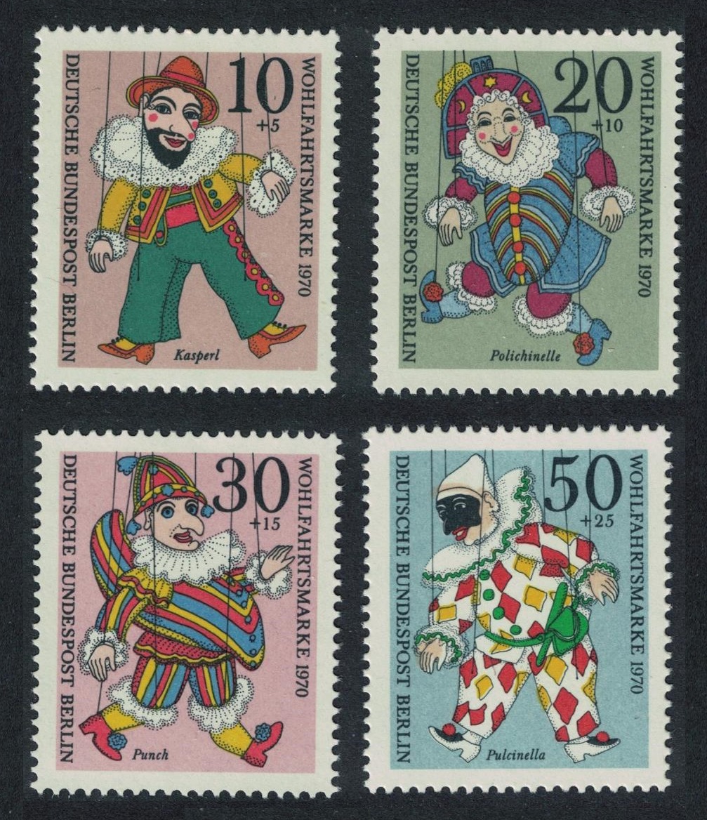 Berlin Puppets 4v 1970 MNH SG#B374-B377