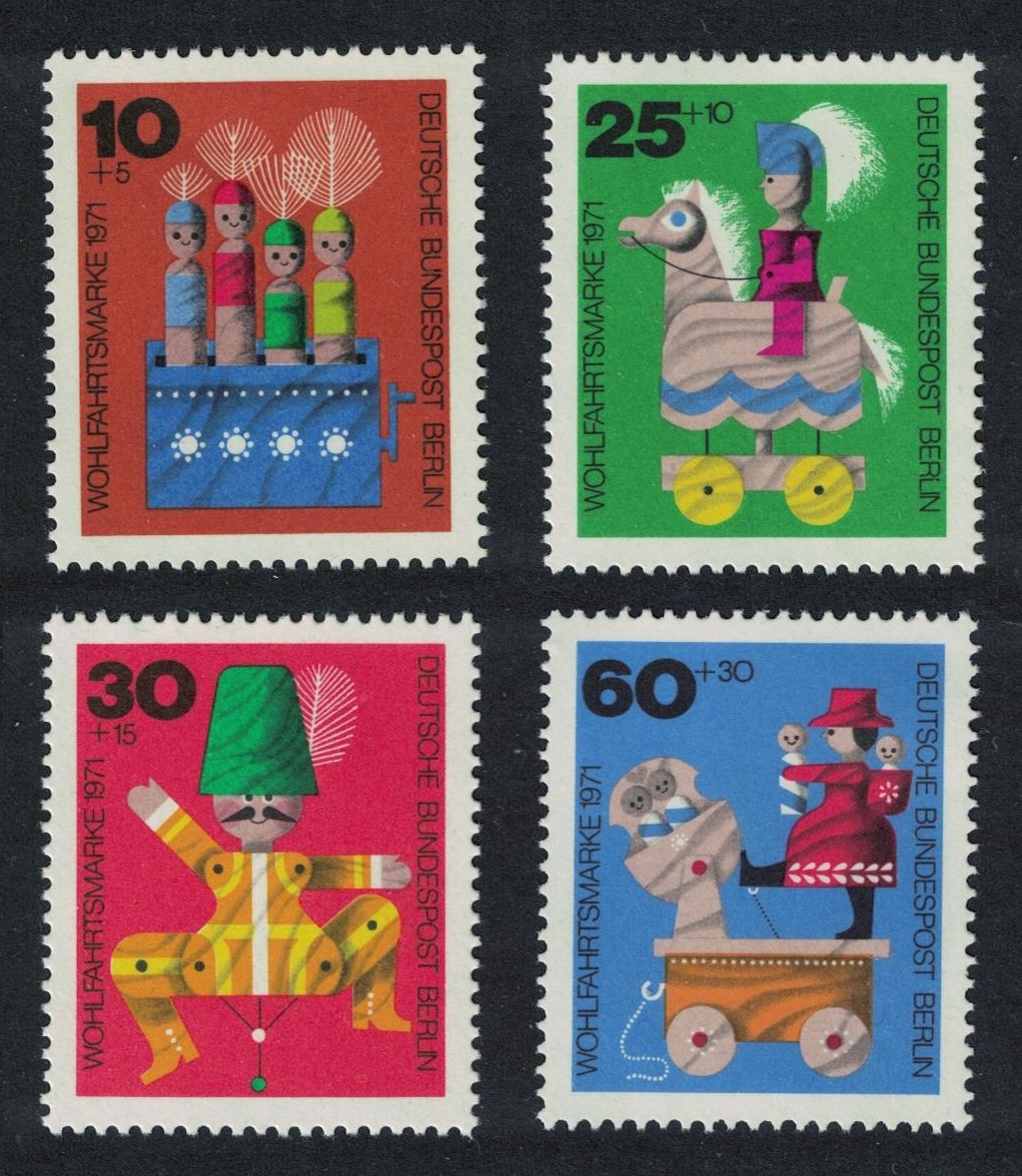 Berlin Wooden Toys 4v 1971 MNH SG#B407-B410