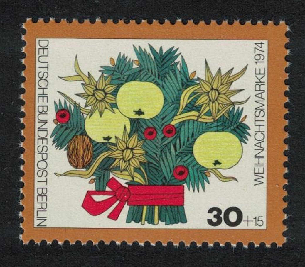 Berlin Christmas Inscr &#39;WEIHNACHTSMARKE&#39; 1974 MNH SG#B461