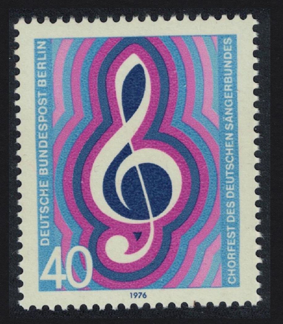 Berlin German Choristers&#39; Festival 1976 MNH SG#B506