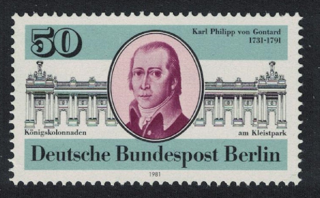 Berlin 250th Birth Anniversary of Karl Phillipp von Gontard architect 1981 MNH SG#B611