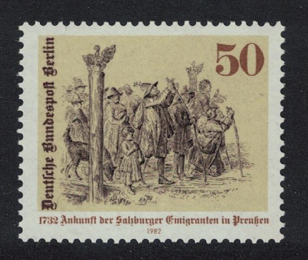 Berlin 250th Anniversary of Salzburg Emigrants&#39; Arrival in Prussia 1982 MNH SG#B639