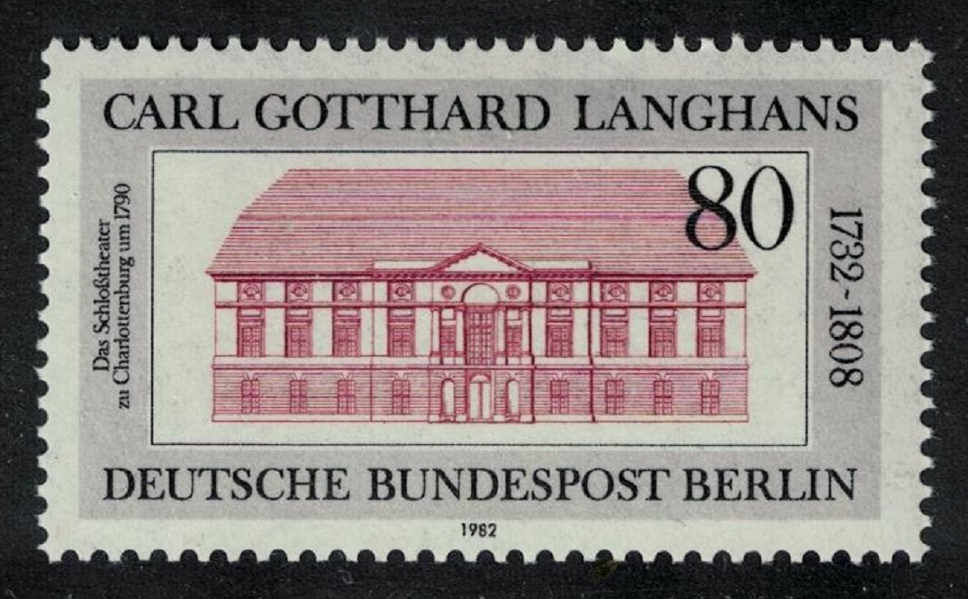 Berlin 250th Birth Anniversary of Carl Gotthard Langhans architect 1982 MNH SG#B646